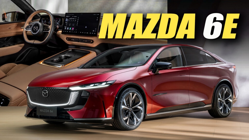 2026 Mazda 6e EV Debuts In Europe To Battle The Tesla Model 3 Carscoops